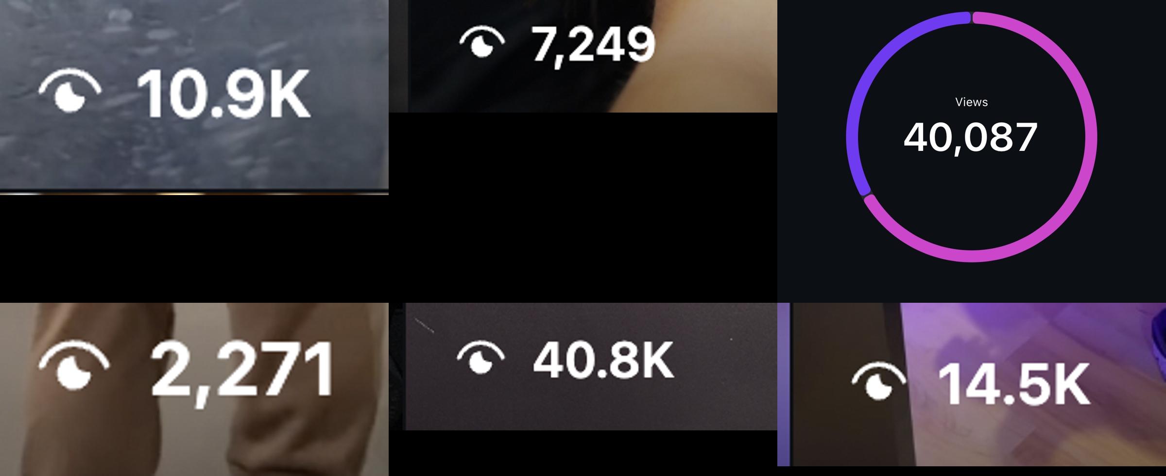 Reel views screenshot